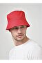Double Layer Summer Fabric Bucket Hat, Men's and Women's Plain Fisherman Bucket Hat, Unisex Red-Blue - 4