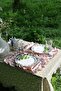 American Service Pink Striped Vintage 2 Pcs Duck Linen - 2