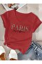 V-Neck Mix Printed Women's T-Shirt