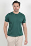 Men's Crew Neck Short Sleeve Basic Knitwear T-Shirt Green - 2501 - 6