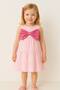 Girl's Dress with Bow Tie