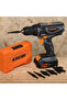 20V Electric Drill for Drilling Wood Plastic Drywall Screws One Battery & Charger Included
