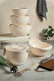 5 Pieces Mixer Bowl with Lid, Strainer, Round Bowl with Lid, Soft Lid Bowl