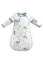 Baby, Child Summer Sleeping Bag, 100% Organic Cotton, Double Sided Zipper, 0.5 Tog