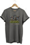 Widi Hunting Hunting Duck Hunting Printed 100% Cotton Regular Fit Crew Neck Gray T-Shirt
