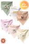Baby Girl Newborn Combed Organic Cotton Printed Baby Bib Set of 6