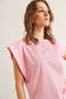 Women's Candy Pink Underarm Piece Bat T-Shirt Tsh- 19000330 - 6