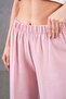 Women's Elastic Waist Wide Leg Comfortable Fit Linen Trousers - 4