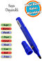 Waterproof Lasting No Dead End Parcel Pen Marking Marking Blue Pen Metal Glass Sack Foil