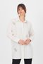 Natural Leaf Patterned Pearl Shirt 4660A
