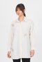 Natural Leaf Patterned Pearl Shirt 4660A - 3