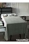 ECRU COLOR VELVET TEXTURED TABLE COVER LEATHERLESS VELVET TOUCH SERIES - 2