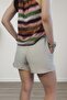 Women S Beige High Waist Linen Summer Shorts – Comfortable and Stylish Choice - 4