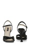 Elarona Black Women's Heeled Sandals - 5