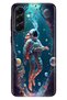 حافظة لهاتف Galaxy A36 ذات جودة عالية ونمط رائد فضاء بالأشعة فوق البنفسجية