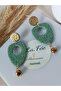 Bohemian & Ethnic Pattern Textured Bead Detail Dangle Women Earrings Polymer Clay Earrings - 5