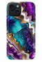 iPhone 13 - 14 Case Colorful Tpu Uv Printed Patterned Silicone Sharp Amethyst