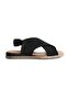 Elit Tera Women's Genuine Suede Leather Flat Sandals Black - 4
