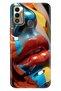 حافظة Tecno Spark 7 - 7T مصنوعة من مادة TPU ذات نمط ملون ومزخرف من السيليكون المزخرف من Tecno