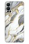 Case for Infinix Hot 12 Case Patterned Printed Flexible Silicone Cover Arsos Marble