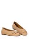 Elit Nova Women's Genuine Leather Ballerinas Camel - 5