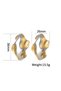 Cercei Bicolor Inox Sic Moda 6028 - 2