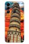 Tecno Spark 8C Case Colorful Themed Patterned Tpu Tecno 8C Silicone Pizza Tower