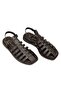 Elit Camila Women's Genuine Leather Orthopedic Flat Sandals Brown - 3