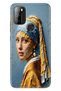 Reeder P13 Blue Max 2021 Case Rubber Print Silicone Cover with Pearl Earrings