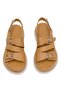 Elit Vesta Women's Genuine Leather Flat Sandals Brown - 3
