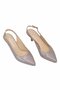Elit Eleonora Women's Genuine Patent Leather Buckle Classic Heeled Shoes Mink - 2