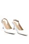 Elit Calissa Women's Genuine Leather Classic Heeled Shoes White