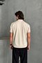 Men's Oversize Half Fisherman Knitwear Short Sleeve T-Shirt - 6