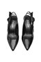 Elit Amina Women's Genuine Leather Classic Heeled Shoes Black - 3