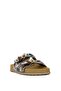Elit Myra Women's Genuine Nubuck Leather Orthopedic Stone Flat Slippers Tan - 2
