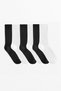 6-Piece Cotton Seamless Throat Rubber Braided Knitwear Tennis Socks Four Seasons