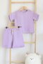 4 Layer Muslin Kids Summer Shorts Top and Bottom Set