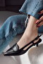Mask Pointed-Toe Saddler-Stitched Short Kitten-Heel Masculine Comfortable Chic Women's Shoes - 2