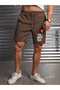 Unisex Dragon Printed Combed Shorts - 2