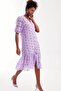 Women's Lilac Lined Scallop Dress 26089