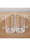2 Pack Beer Glasses with Transparent Handles