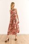 Women's Geometric Pink Halter Neck Belted Woven Viscon Dress Elb-19001548 - 2