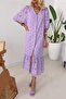 Women's Lilac Lined Scallop Dress 26089 - 7