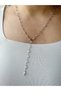 Geometric Oval Y Steel Necklace