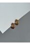Steel Rose Gold Twisted Hoop Hills Earrings -Not Tarnish-