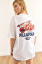 Women's White Front Back Printed Cotton T-Shirt Tsh- 19000894 - 6