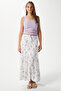 Women's Rebekka Floral Lilac Lined Long Skirt 17639 - 6