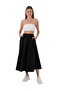 Women's Poplin Skirt with Elastic Waist - 2