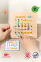 Wooden Lacing Board Puzzle, Educational, Develops Logic, for Ages 3-6, Brain Development - 7
