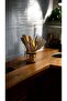 Yta Wooden Spoon Set – 8 Pieces, Natural Beaamber Wood with Stand